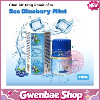 Chai Hít Tăng Khoái Cảm Kích Thích Bao Phê Popper Ice Blueberry Mint 20ml Hương Bạc Hà Sảng Khoái - Gwenshop Chính Hãng