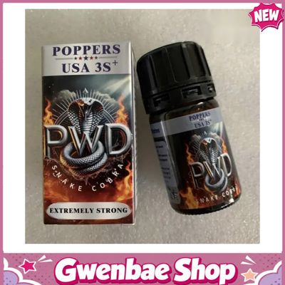 Chai Hít Tăng Khoái Cảm Kích Thích Bao Phê Popper 3S+ Snake Cobra USA 40ml PWD - Gwenshop Chính Hãng