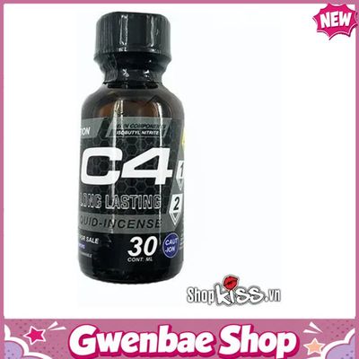 Chai Hít Thư Giãn Bay Phê Cho Cặp Đôi Popper C4 Long Lasting 30ml cao cấp kích thích mạnh mẽ an toàn - Gwenshop Chính Hãng