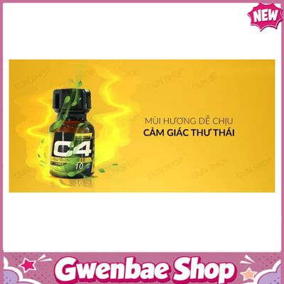 Chai Hít Thư Giãn Bay Phê Cho Cặp Đôi Popper C4 Yellow 10ml USA tăng khoái cảm mạnh mẽ - Gwenshop Chính Hãng