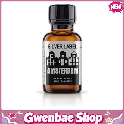 Chai Hít Tăng Khoái Cảm Kích Thích Bao Phê Popper DS USA Amsterdam Silver Label 30ml Chai Hít Tăng Khoái Cảm Mỹ - Gwenshop Chính Hãng