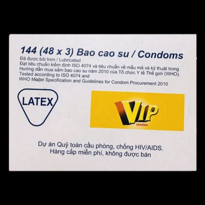Cho Khách Sạn Vip Hộp 144 cái - Bao Cao Su Chính Hãng Giao Kín