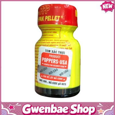 Chai Hít Cực Mạnh Lên Đỉnh Nhanh Popper Rush Original Yellow 10ml Mỹ USA - Gwenshop Chính Hãng