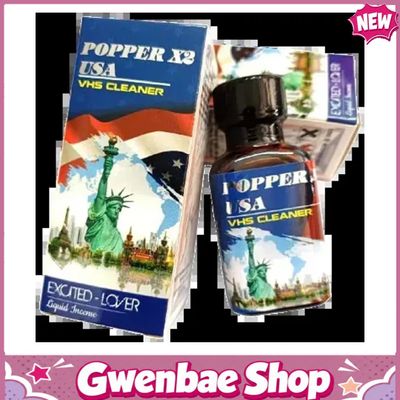 Chai Hít Tăng Khoái Cảm Kích Thích Bao Phê Popper X2 USA Excited Lover 30ml USA Không Cồn Kích Thích Cực Mạnh - Gwenshop Chính Hãng