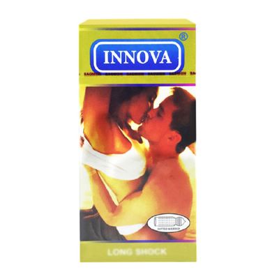 Innova - Bao Cao Su Vàng Gai Gân Toàn Thân Kéo Dài Thời Gian Hộp 12 Chiếc Hàng Nhập Khẩu