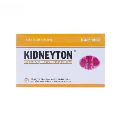 Viên uống Kidneyton Lục vị - Bổ thận âm cải thiện mệt mỏi cho người tinh huyết suy kém - hàng chuẩn