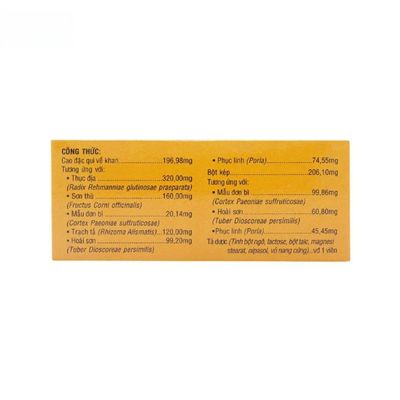 Viên uống Kidneyton Lục vị - Bổ thận âm cải thiện mệt mỏi cho người tinh huyết suy kém - giao kín đáo
