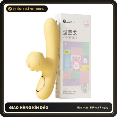 Dương vật giả đa năng Mizzzee DouDou Long chính hãng - sạc usb, có sưởi ấm, rung êm không tiếng động - giao hàng che tên kín đáo