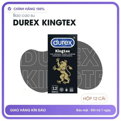 Durex Kingtex - Bao Cao Su Size Nhỏ 49mm Chính Hãng Giao Kín