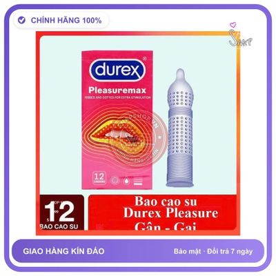 (Che Tên) Hộp lớn 12 Bao Siêu gai Nam giới ưa dùng Durex - chính hãng, giao hàng kín đáo