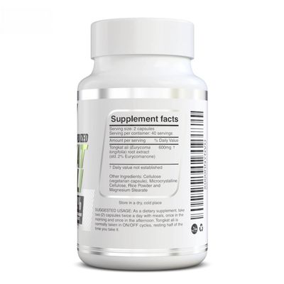 Viên uống Tongkat Ali Herbolab 600mg - Hỗ trợ sinh lý và sức khỏe nam giới từ 18 tuổi trở lên - mẫu mới