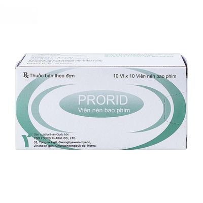 Viên uống Prorid 5mg - điều trị tăng sản tuyến tiền liệt lành tính cho nam giới - giao nhanh