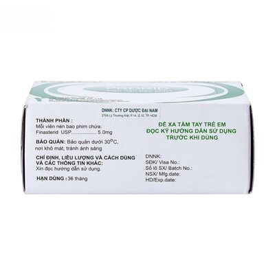 Viên uống Prorid 5mg - điều trị tăng sản tuyến tiền liệt lành tính cho nam giới - bản tiêu chuẩn