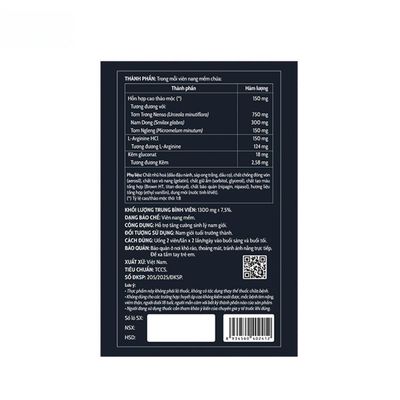 Viên uống Amaking 150mg - Tăng cường sinh lý nam giới trưởng thành - đóng gói kín