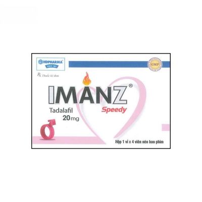 Viên uống Imanz Speedy 20mg - Điều trị rối loạn cương dương cho nam giới trưởng thành - giao nhanh