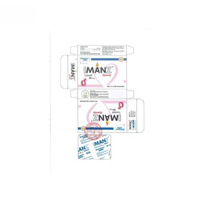 Viên uống Imanz Speedy 20mg - Điều trị rối loạn cương dương cho nam giới trưởng thành - bản tiêu chuẩn