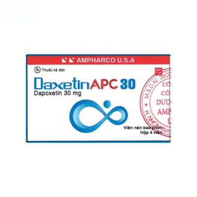 Viên uống DaxetinAPC 30 - điều trị xuất tinh sớm cho nam giới từ 18 đến 64 tuổi