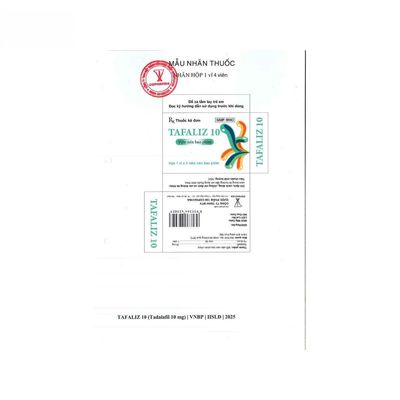 Viên uống Tafaliz 10mg - hỗ trợ cương dương cho nam giới trưởng thành - bản tiêu chuẩn