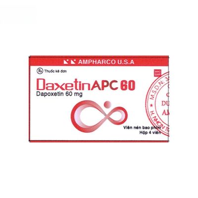 Viên uống DaxetinAPC 60mg - điều trị xuất tinh sớm cho nam giới trưởng thành