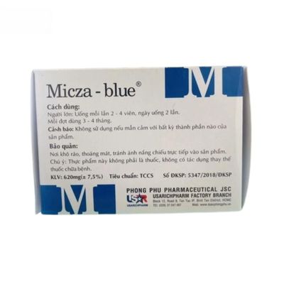 Viên uống Micza Blue PP Pharco - Hỗ trợ lợi niệu, giảm tiểu buốt cho người có sỏi tiết niệu - đóng gói kín