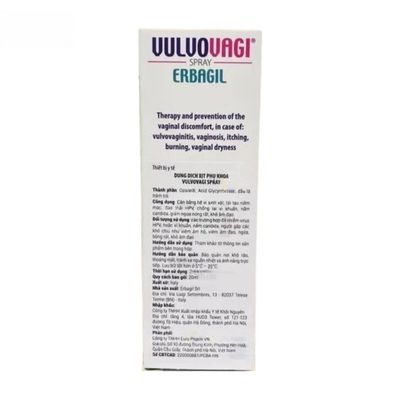 Dung dịch xịt Vulvovagi Spray - Chống HPV, kháng khuẩn, dưỡng ẩm cho phụ nữ bị viêm nhiễm vùng kín. - hàng chuẩn