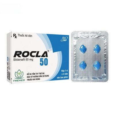 Viên uống Rocla 50mg - điều trị rối loạn cương dương cho nam giới trưởng thành