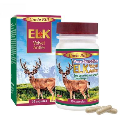 Viên uống Uncle Bill Pure Canadian ELK 280mg - Giảm đau lưng, mỏi gối do thận hư cho người mệt mỏi - giao nhanh