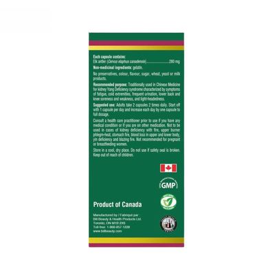 Viên uống Uncle Bill Pure Canadian ELK 280mg - Giảm đau lưng, mỏi gối do thận hư cho người mệt mỏi - mẫu mới