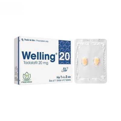 Viên uống Welling 20mg - Điều trị rối loạn cương dương ở nam giới trưởng thành