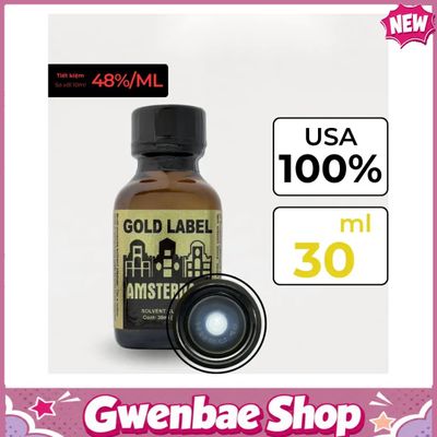 Chai Hít Tăng Khoái Cảm Kích Thích Bao Phê Popper Amsterdam Gold 30ml - Gwenshop Chính Hãng