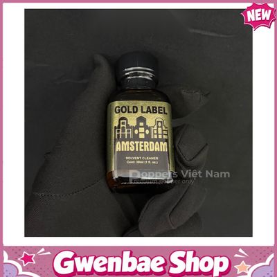 Chai Hít Cực Mạnh Lên Đỉnh Nhanh Popper Amsterdam Gold 30ml - Gwenshop Chính Hãng
