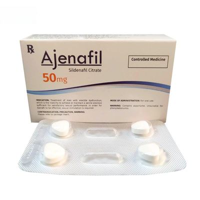 Viên uống Ajenafil 50mg - Điều trị rối loạn cương dương hiệu quả cho nam giới - mẫu mới