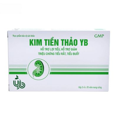 Viên uống Kim Tiền Thảo YB - Giúm tiểu rắt, tiểu buốt cho người trưởng thành. - mẫu mới