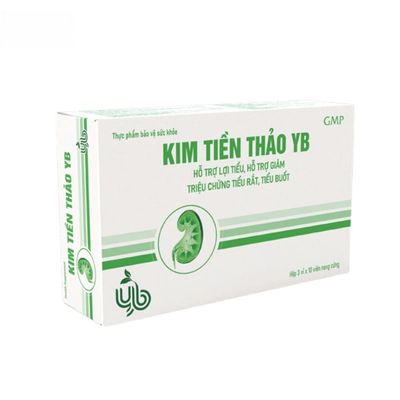 Viên uống Kim Tiền Thảo YB - Giúm tiểu rắt, tiểu buốt cho người trưởng thành. - bản tiêu chuẩn