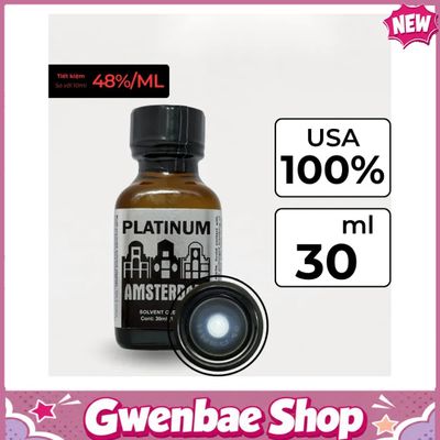Chai Hít Cực Mạnh Lên Đỉnh Nhanh Popper Amsterdam Platinum 30ml Hàng Chuẩn - Gwenshop Chính Hãng