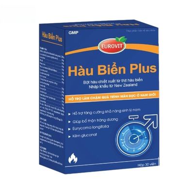 Viên uống Hàu Biển Plus Eurovit - Tăng cường sinh lý, chống mãn dục cho nam giới bước vào giai đoạn tuổi tác. - bản tiêu chuẩn