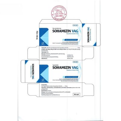 Viên nén đặt âm đạo Sohamizin Vag 10mg - Điều trị viêm âm đạo do vi khuẩn cho phụ nữ - đóng gói kín