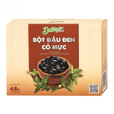 Bột Đậu Đen Cỏ Mực Datino 3g - Thanh Nhiệt, Bảo Vệ Thận Cho Người Trung Niên