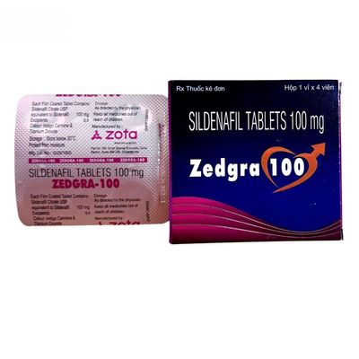 Viên uống Zedgra 100mg - Điều trị rối loạn sinh lý nam hiệu quả cho nam giới trưởng thành - mẫu mới
