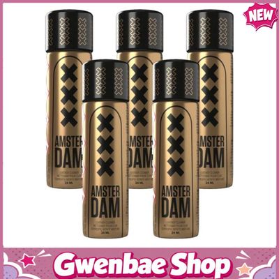 Chai Hít Tăng Khoái Cảm Kích Thích Bao Phê Amsterdam XXX Slim Poppers - 24ml - 5 Pack - Gwenshop Chính Hãng