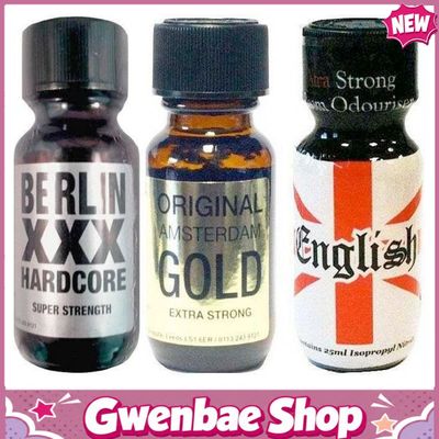 Chai Hít Tăng Khoái Cảm Kích Thích Bao Phê Popper Berlin-Amsterdam-English - 25ml Aroma Multi - Gwenshop Chính Hãng