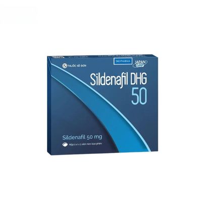 Viên uống Sildenafil DHG 50mg - Điều trị rối loạn sinh lý nam hiệu quả cho nam giới trưởng thành - giao nhanh