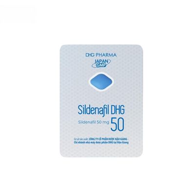 Viên uống Sildenafil DHG 50mg - Điều trị rối loạn sinh lý nam hiệu quả cho nam giới trưởng thành - mẫu mới