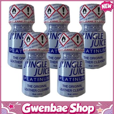 Chai Hít Tăng Khoái Cảm Kích Thích Bao Phê Jungle Juice Platinum Leather Cleaner Poppers - 10ml - 5 Pack - Gwenshop Chính Hãng