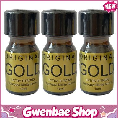 Chai Hít Tăng Khoái Cảm Kích Thích Bao Phê Popper Original Gold Aroma - 10ml - 3 Pack - Gwenshop Chính Hãng