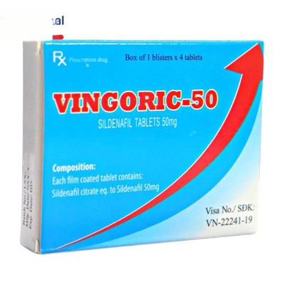 Viên uống Vingoric-50 Cian Healthcare 50mg - điều trị rối loạn sinh lý nam, nhanh về đích cho nam giới trưởng thành - bản tiêu chuẩn