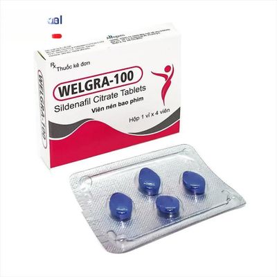Viên uống Welgra-100 100mg - điều trị rối loạn sinh lý nam hiệu quả cho nam giới - mẫu mới
