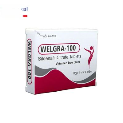 Viên uống Welgra-100 100mg - điều trị rối loạn sinh lý nam hiệu quả cho nam giới - đóng gói kín