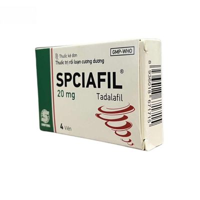 Viên uống Spciafil 20mg - điều trị rối loạn sinh lý nam cho nam giới từ 18 tuổi - mẫu mới