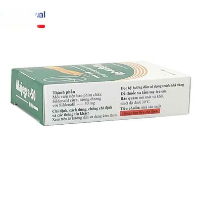 Viên uống Majegra-50 50mg - Điều trị rối loạn sinh lý nam hiệu quả cho nam giới - đóng gói kín